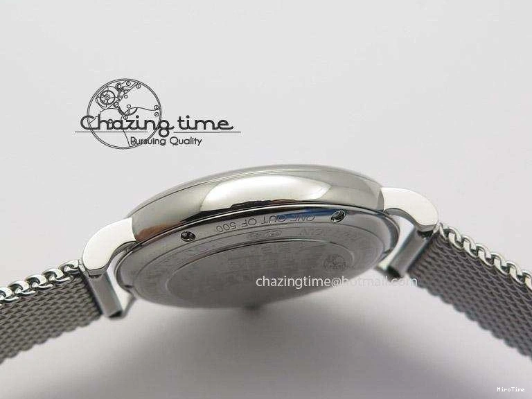 MIROTIME 0414 Portofino SCHAFFHAUSEN SS MKF 1:1 Best Edition Blue Dial On Mesh Bracelet A Versatile 7338